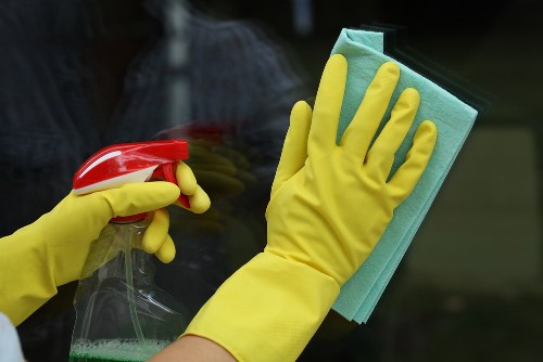 Cleaning team providing one-off cleaning service in a Roehampton home