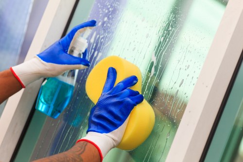 Facade washing for a local commercial property in Roehampton